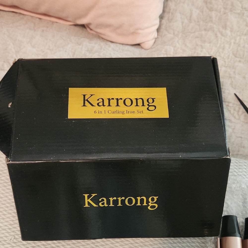 Karrong 6 in 1 Curling Iron Set - Black and Yellow New with no tag! Never used!